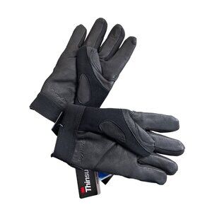 Hand Armour Deerskin Leather Waterproof Gloves Large Thinsulate RaoTex Black NEW